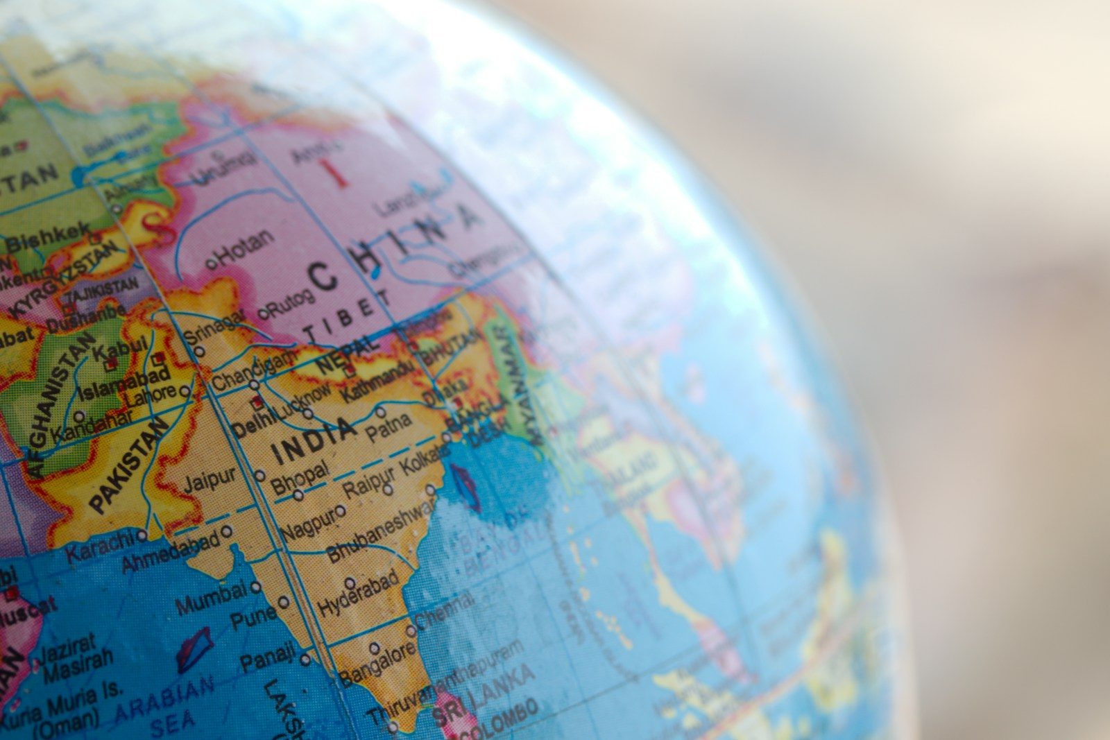 blue and brown world map globe