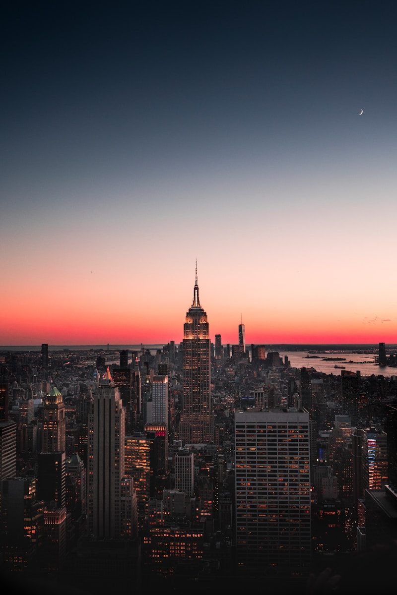 Empire State Building, New York at night