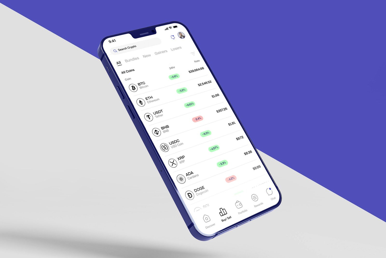 A cell phone is flying through the air